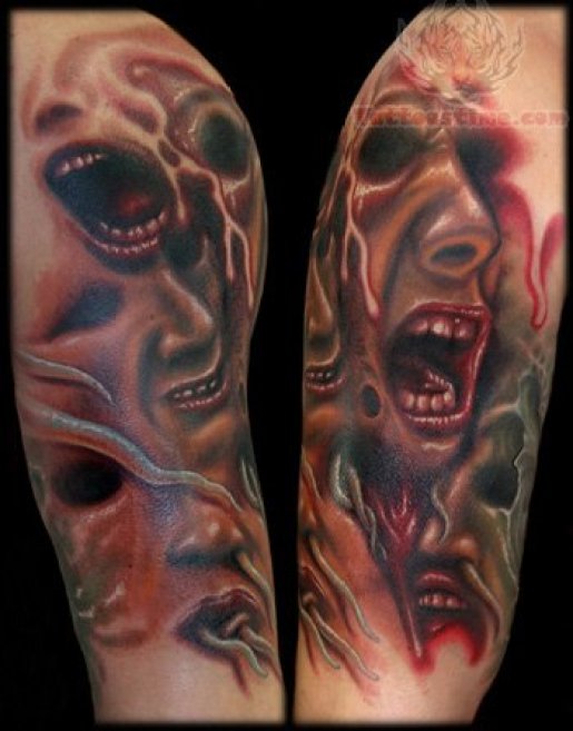 http://www.tattooshunt.com/screaming-faces-horror-tattoo-design/
